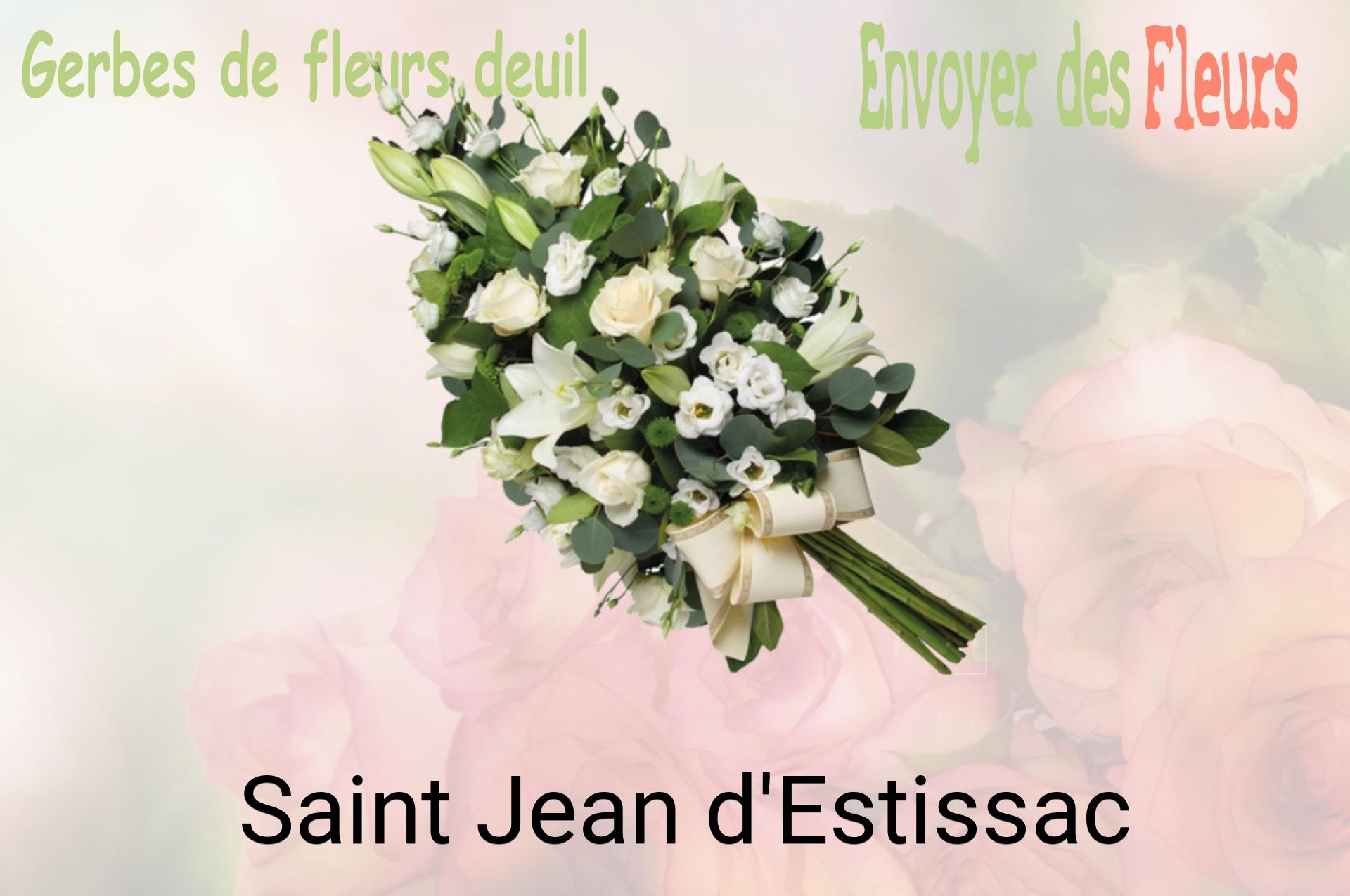Gerbe de fleurs de deuil livrée à Saint-Jean-d'Estissac